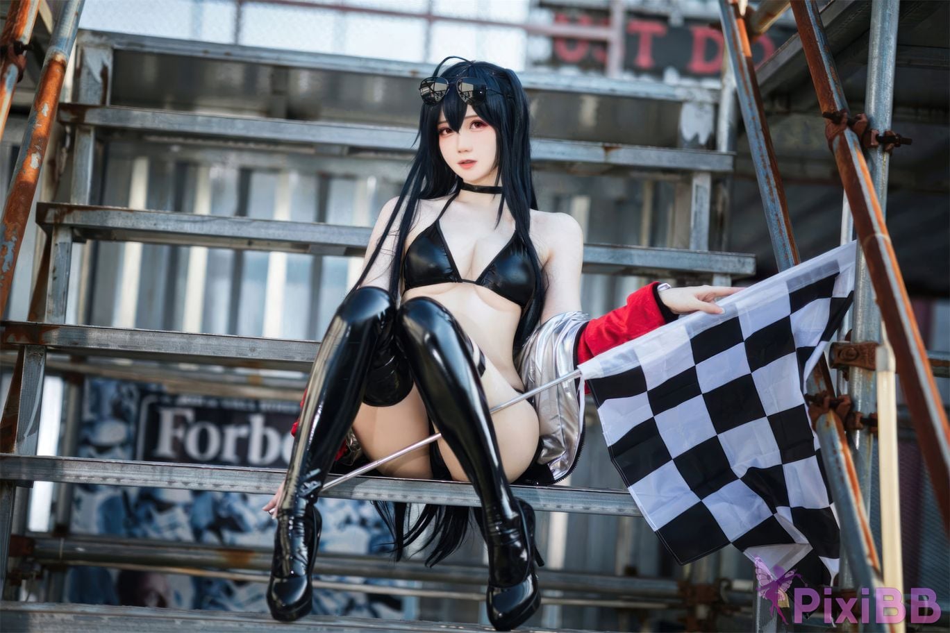 Cosplayer Braised carbon azur lane Dafeng racing suit PixiBB.COM 023
