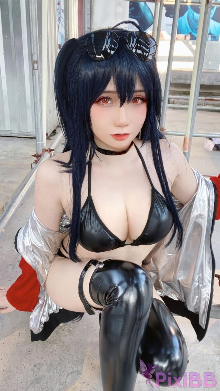 Cosplayer Braised carbon azur lane Dafeng racing suit PixiBB.COM 026