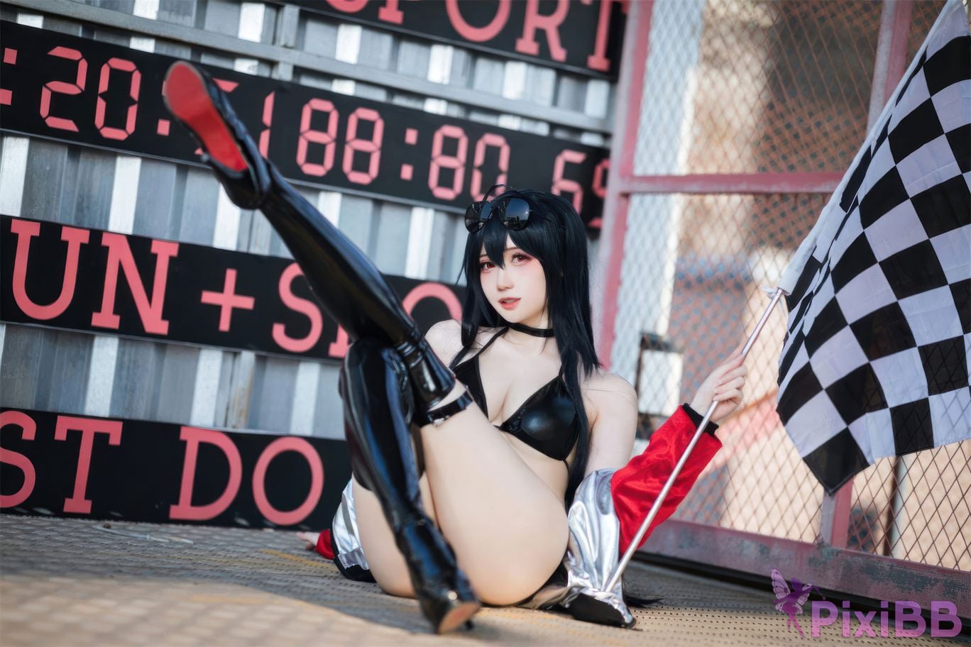 Cosplayer Braised carbon azur lane Dafeng racing suit PixiBB.COM 031