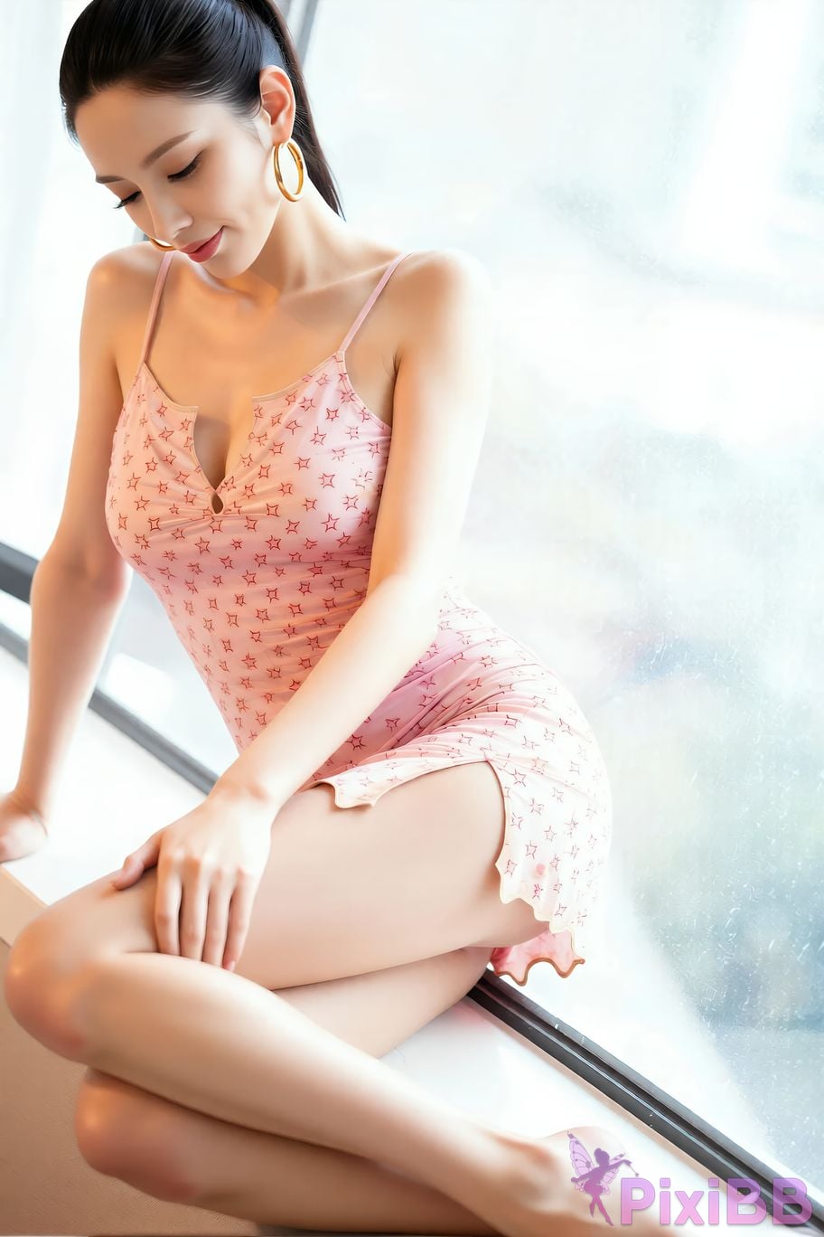 AIGirl Mimei Pink suspender skirt PixiBB.COM 007