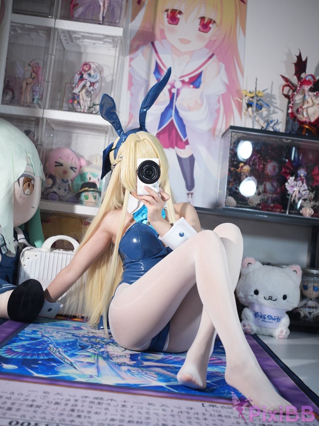 Cosplayer white oak Shirly Blue Archive Flying Birds and Horses bunny girl PixiBB.COM 030.JPG