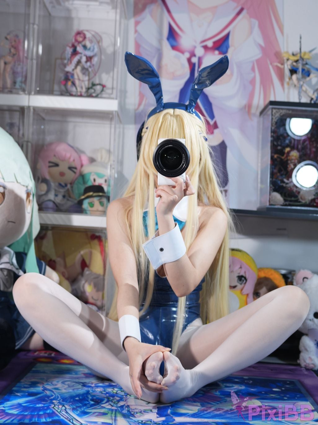 Cosplayer white oak Shirly Blue Archive Flying Birds and Horses bunny girl PixiBB.COM 037.JPG