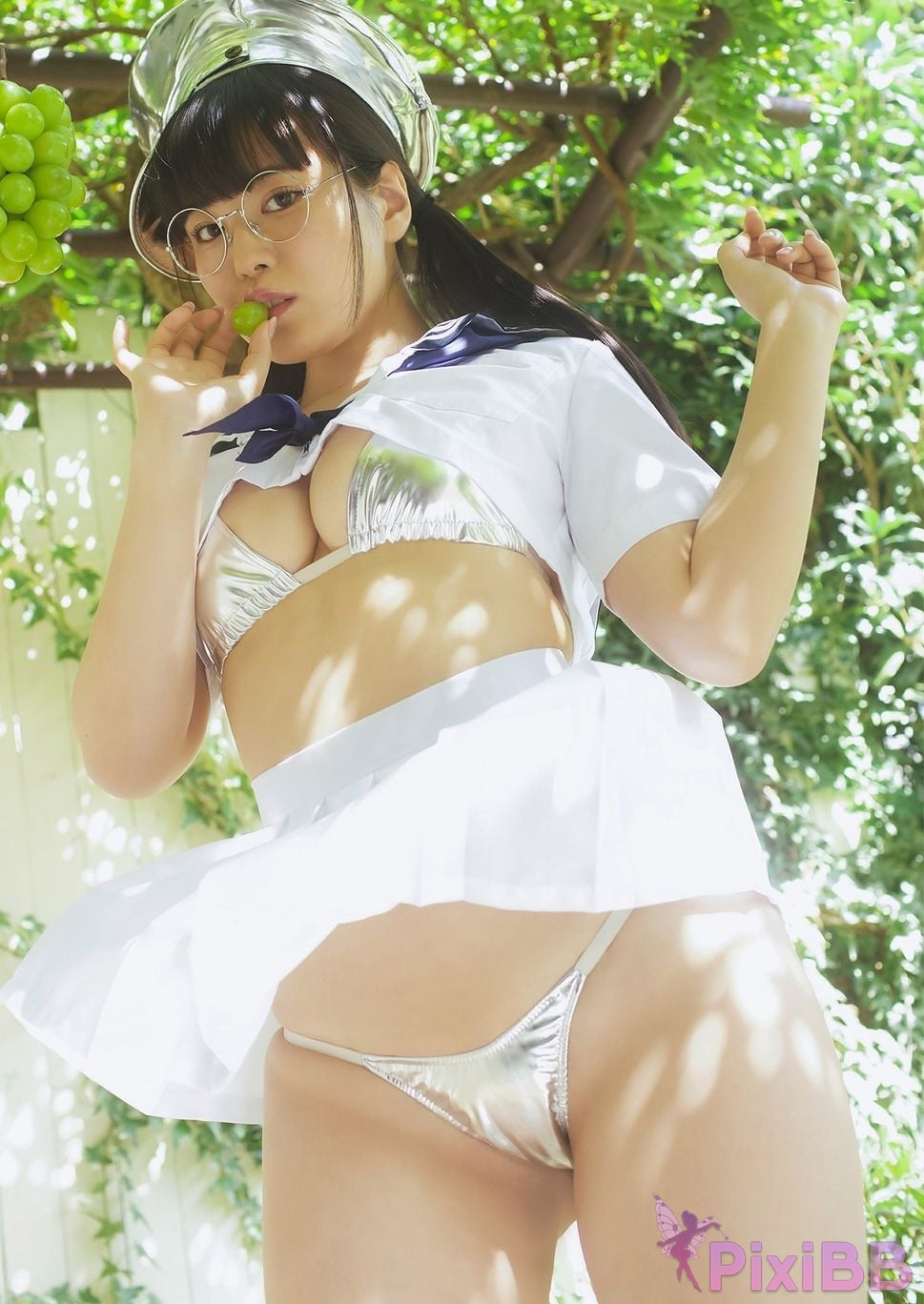 Japanese Idol Shinonome Umi Digital only YJ PHOTO BOOK collection fruit and glasses PixiBB.COM 005