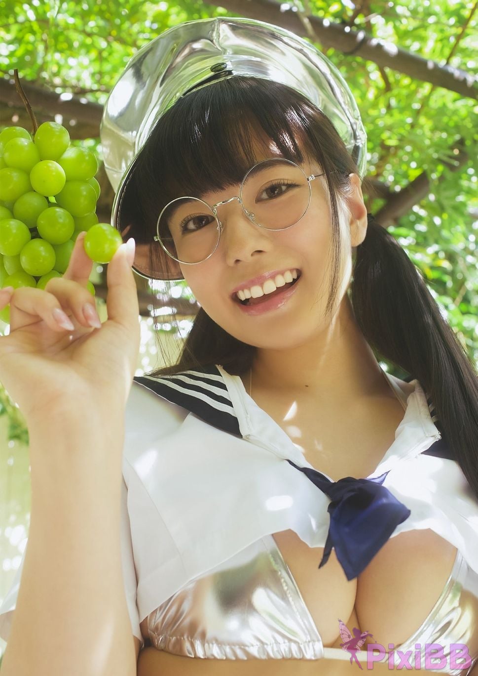 Japanese Idol Shinonome Umi Digital only YJ PHOTO BOOK collection fruit and glasses PixiBB.COM 006