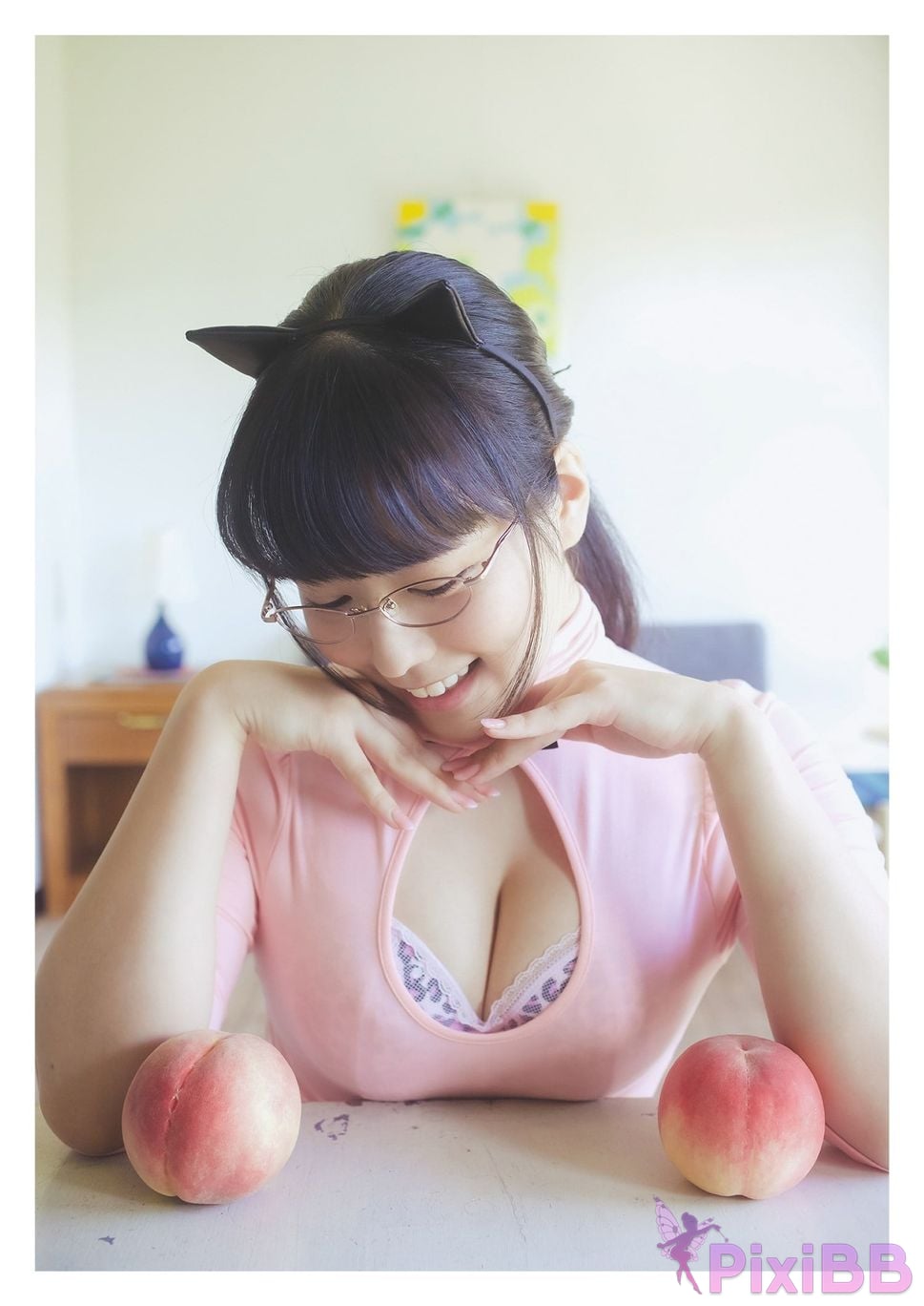 Japanese Idol Shinonome Umi Digital only YJ PHOTO BOOK collection fruit and glasses PixiBB.COM 025