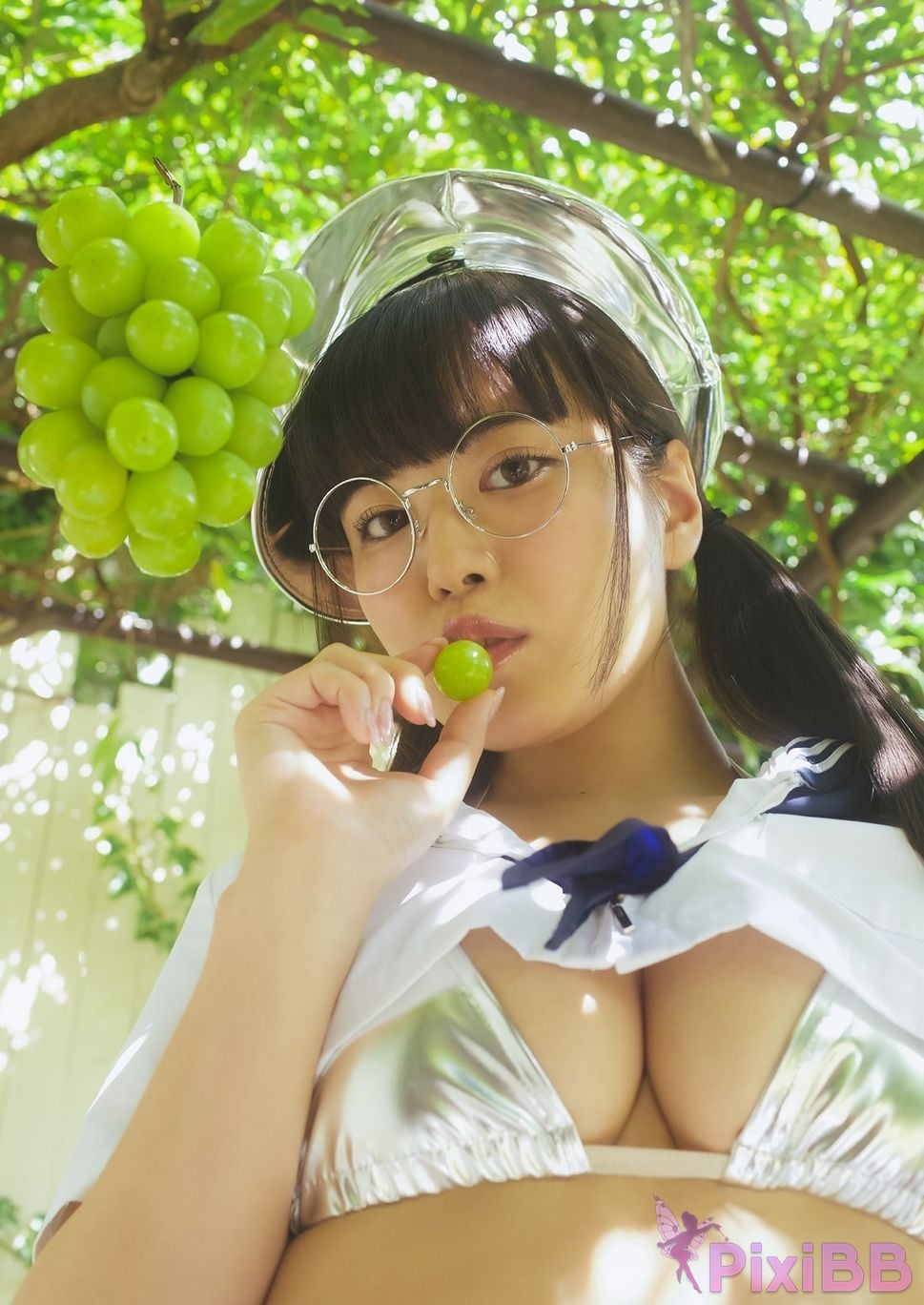 Japanese Idol Shinonome Umi Digital only YJ PHOTO BOOK collection fruit and glasses PixiBB.COM 051