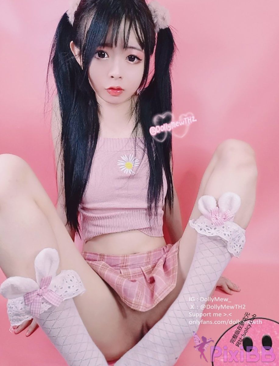 OtherXXX DollyMewDollyMewTH2 White Tiger Loli Double Ponytail Subscription Collection PixiBB.COM 035