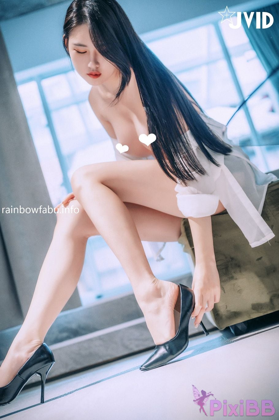 JVID Bingbing Sexy long legged female secretary PixiBB.COM 044