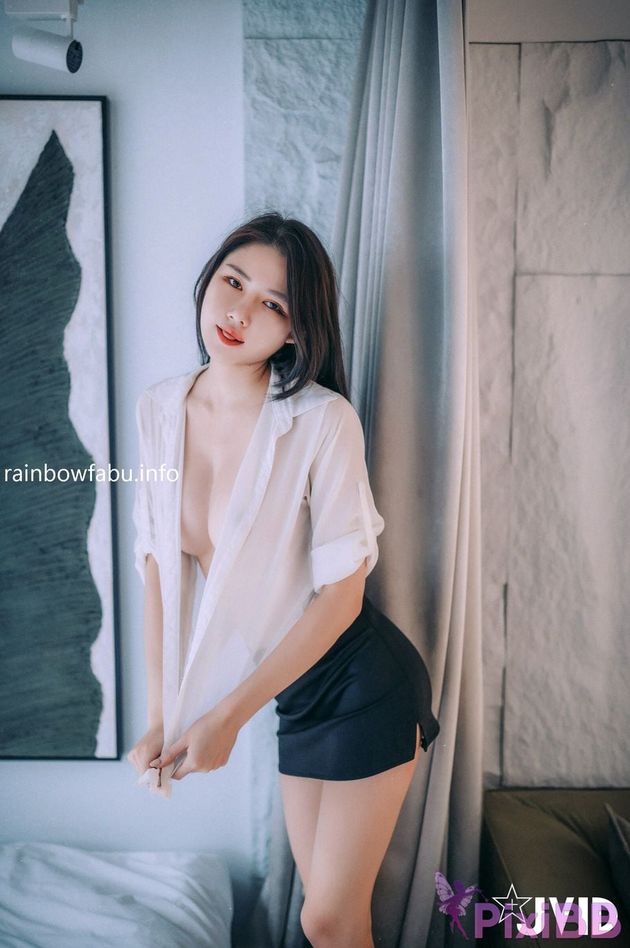 JVID Bingbing Sexy long legged female secretary PixiBB.COM 046