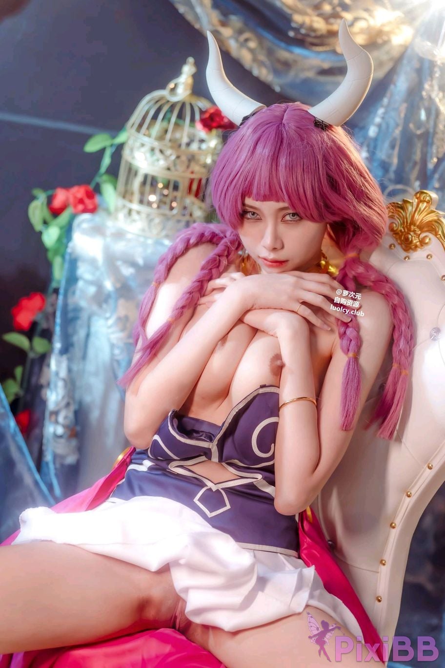 Cosplayer Haruka Yunxi a wu la gei wo tuo diao shuang nv shen de mi kuai le shi guang PixiBB.COM 002