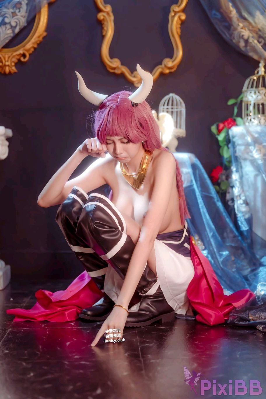 Cosplayer Haruka Yunxi a wu la gei wo tuo diao shuang nv shen de mi kuai le shi guang PixiBB.COM 007