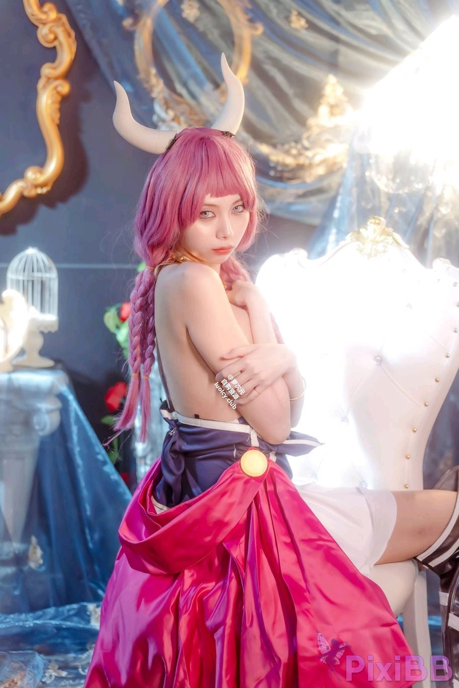 Cosplayer Haruka Yunxi a wu la gei wo tuo diao shuang nv shen de mi kuai le shi guang PixiBB.COM 034