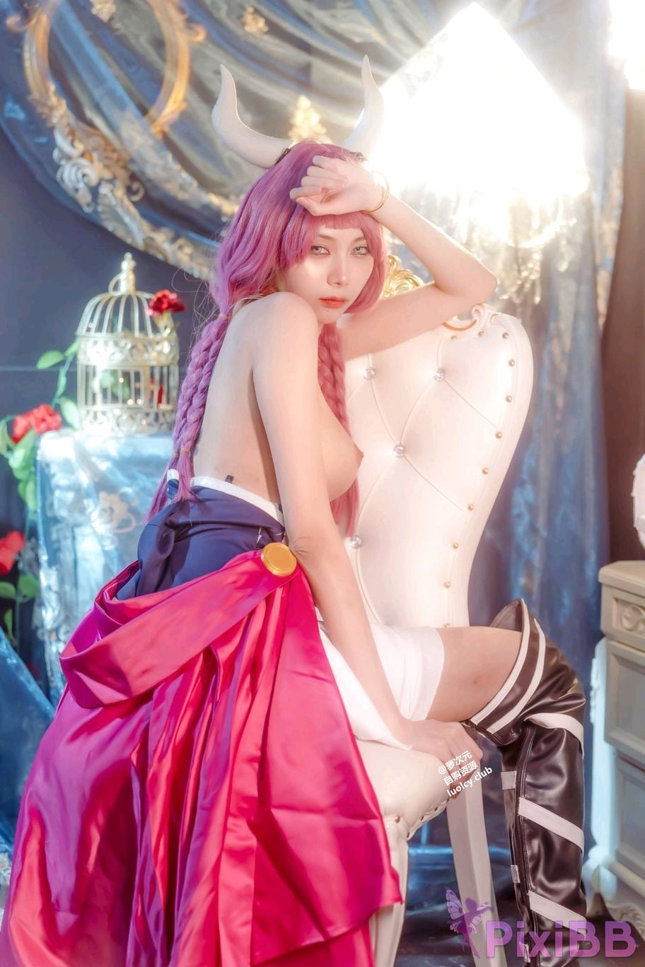 Cosplayer Haruka Yunxi a wu la gei wo tuo diao shuang nv shen de mi kuai le shi guang PixiBB.COM 036
