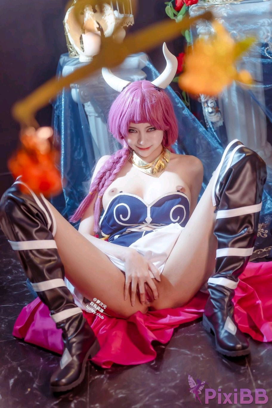 Cosplayer Haruka Yunxi a wu la gei wo tuo diao shuang nv shen de mi kuai le shi guang PixiBB.COM 042