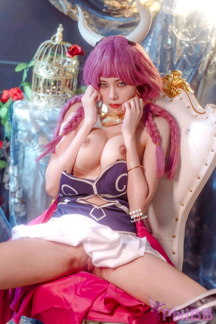Cosplayer Haruka Yunxi a wu la gei wo tuo diao shuang nv shen de mi kuai le shi guang PixiBB.COM 049
