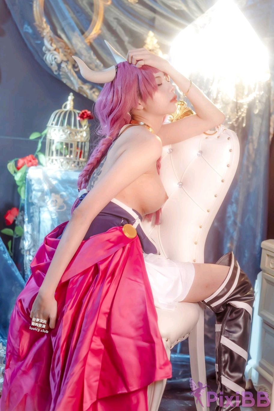 Cosplayer Haruka Yunxi a wu la gei wo tuo diao shuang nv shen de mi kuai le shi guang PixiBB.COM 069