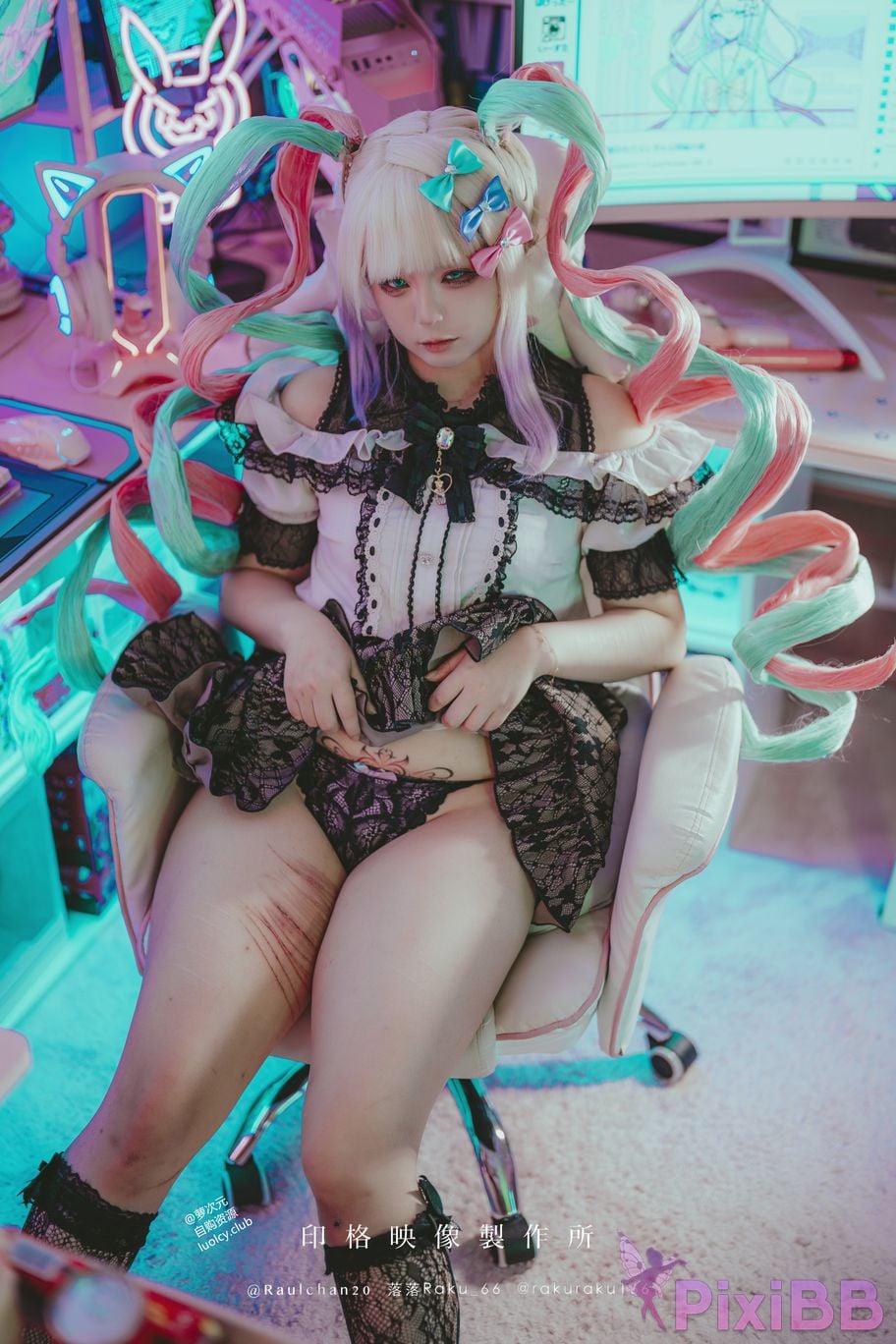 Cosplayer Luoluo Raku 8K Cos ascend to heaven PixiBB.COM 013