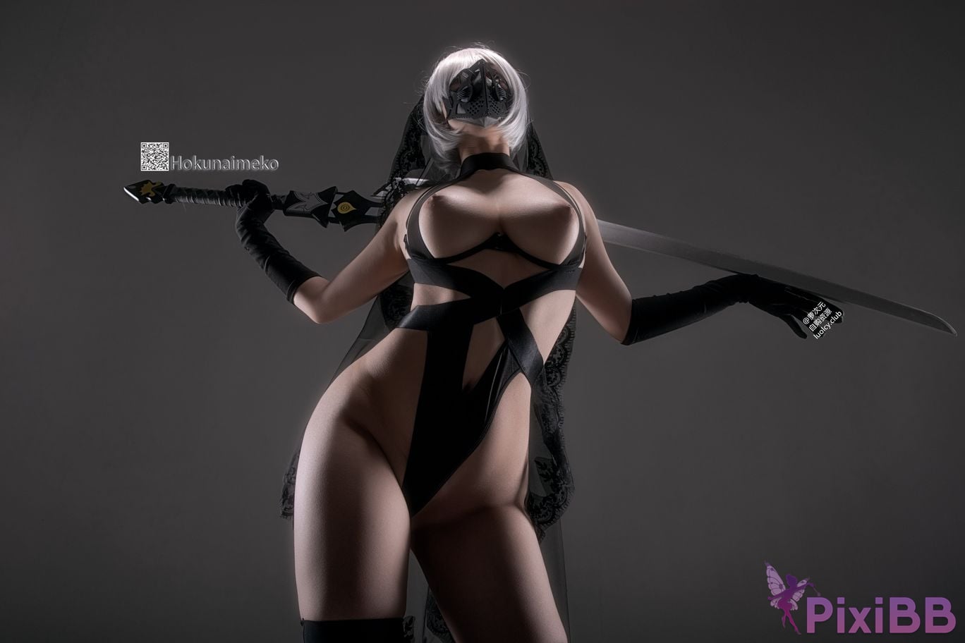 Cosplayer Hokunaimeko Kitano Meko 8K Huo Hua NieRAutomata 2B PixiBB.COM 011