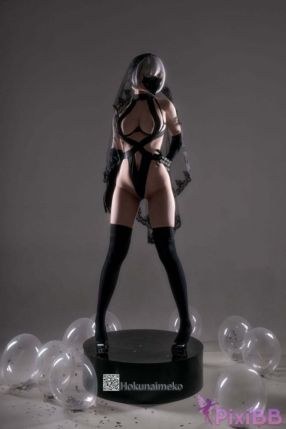 Cosplayer Hokunaimeko Kitano Meko 8K Huo Hua NieRAutomata 2B PixiBB.COM 012