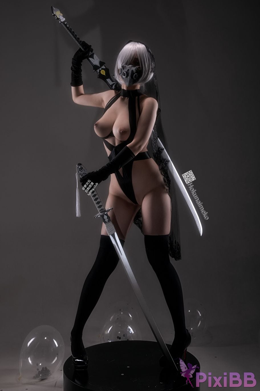 Cosplayer Hokunaimeko Kitano Meko 8K Huo Hua NieRAutomata 2B PixiBB.COM 021