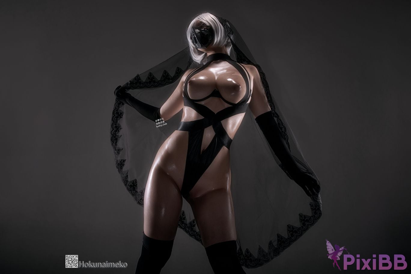 Cosplayer Hokunaimeko Kitano Meko 8K Huo Hua NieRAutomata 2B PixiBB.COM 026
