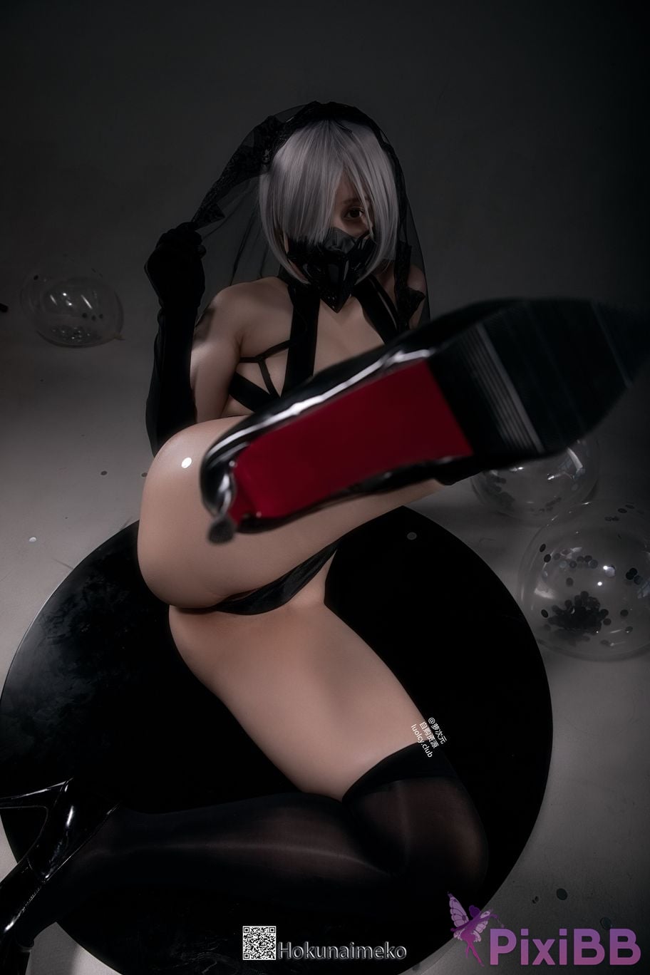 Cosplayer Hokunaimeko Kitano Meko 8K Huo Hua NieRAutomata 2B PixiBB.COM 064