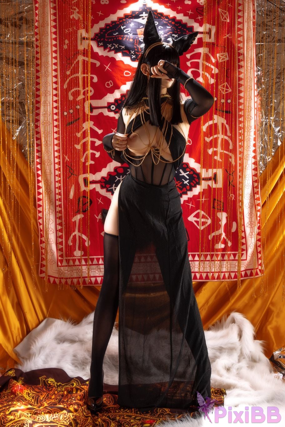 Coser Hokunaimeko Kitano Meko Anubis Cat PixiBB.COM 005