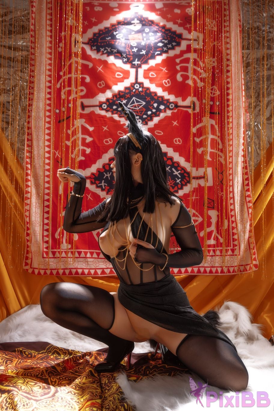 Coser Hokunaimeko Kitano Meko Anubis Cat PixiBB.COM 023