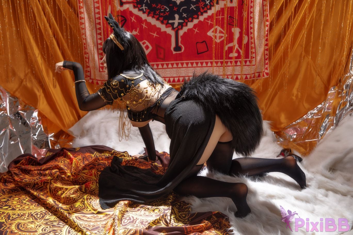 Coser Hokunaimeko Kitano Meko Anubis Cat PixiBB.COM 046