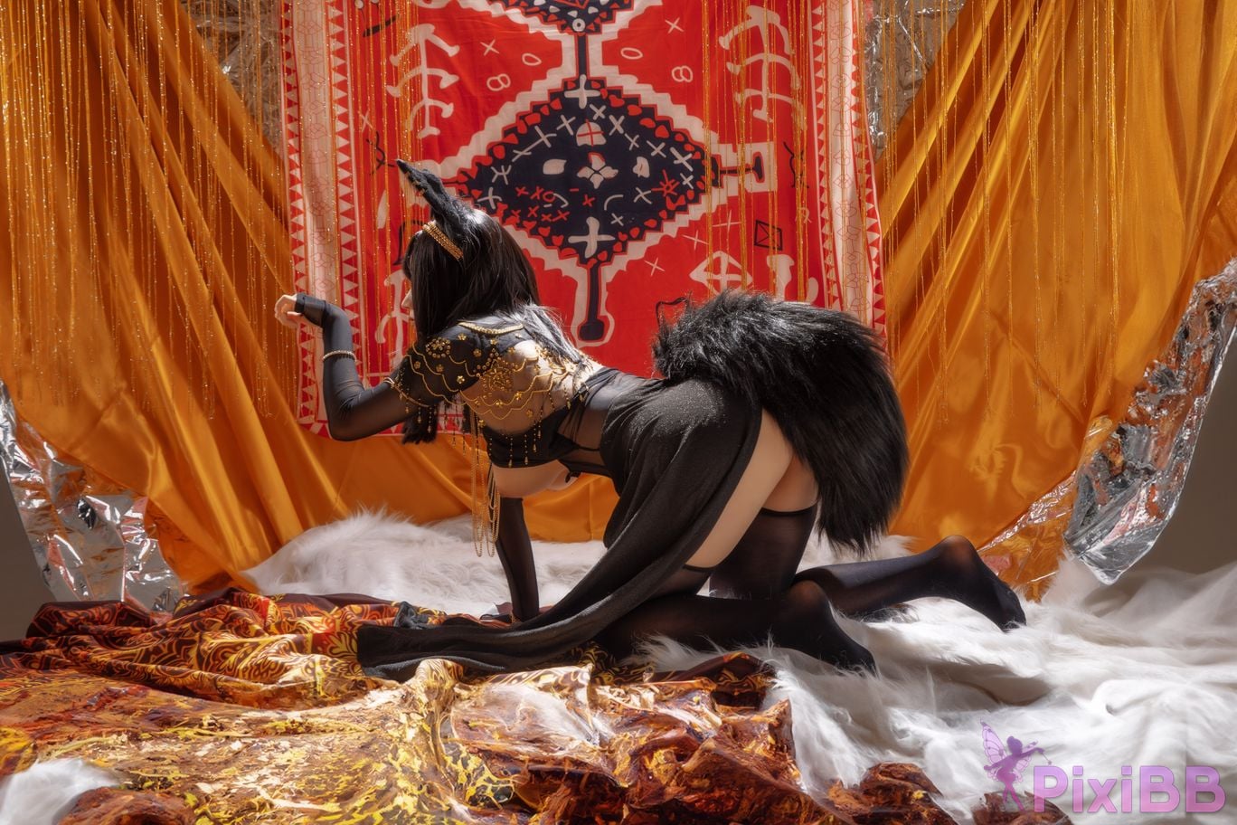 Coser Hokunaimeko Kitano Meko Anubis Cat PixiBB.COM 047