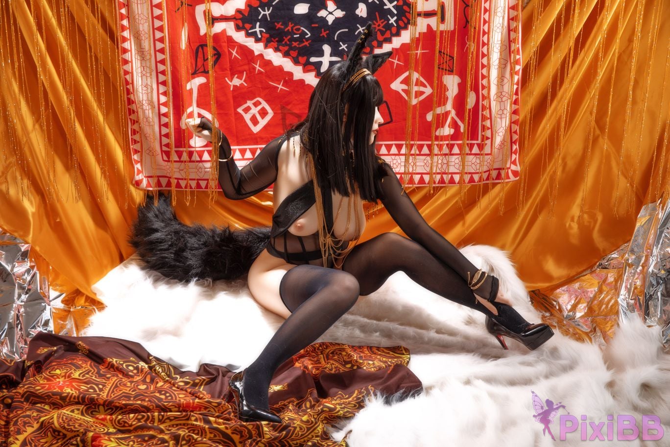 Coser Hokunaimeko Kitano Meko Anubis Cat PixiBB.COM 054