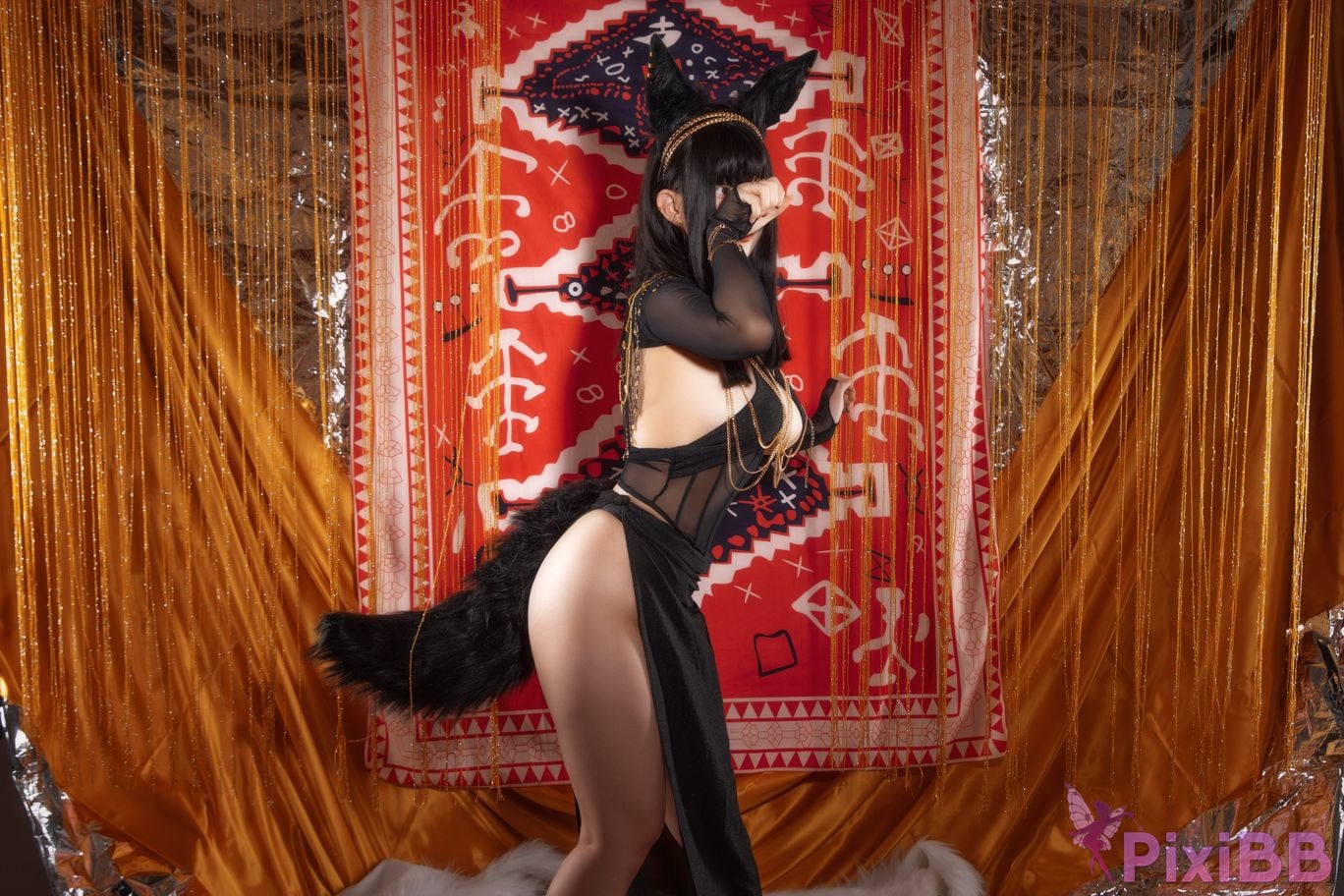 Coser Hokunaimeko Kitano Meko Anubis Cat PixiBB.COM 067