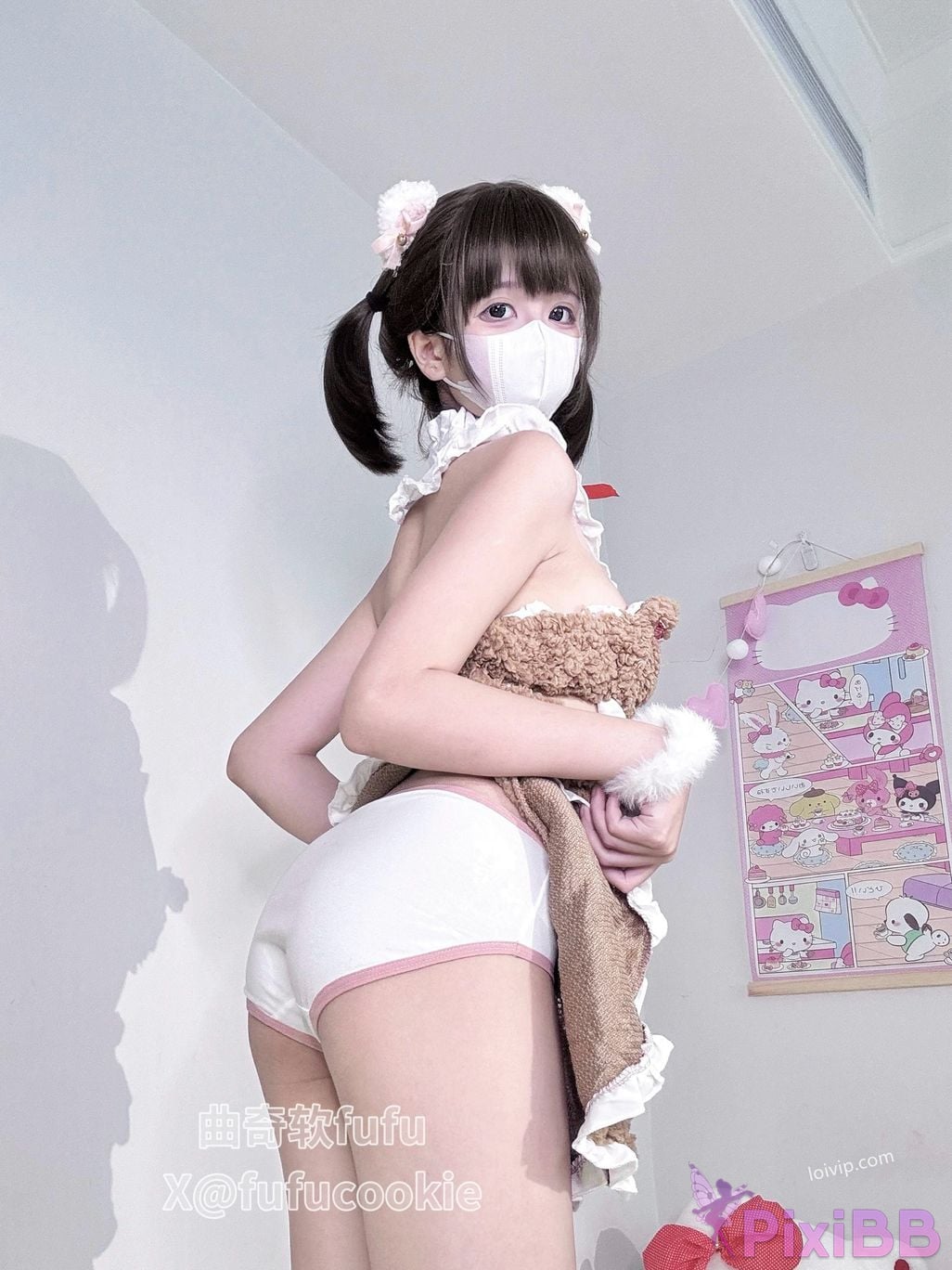 Cosplayer Cookie soft fufu OK Stretch bear PixiBB.COM 044