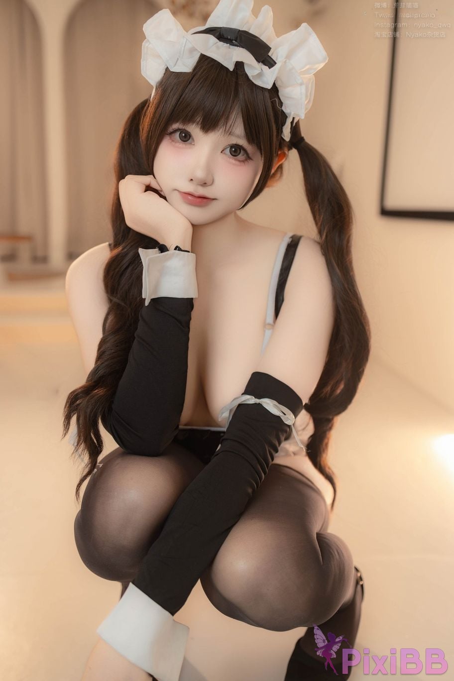 Cosplayer Nyako miao zi electronic version 60 slut maid 3 PixiBB.COM 116