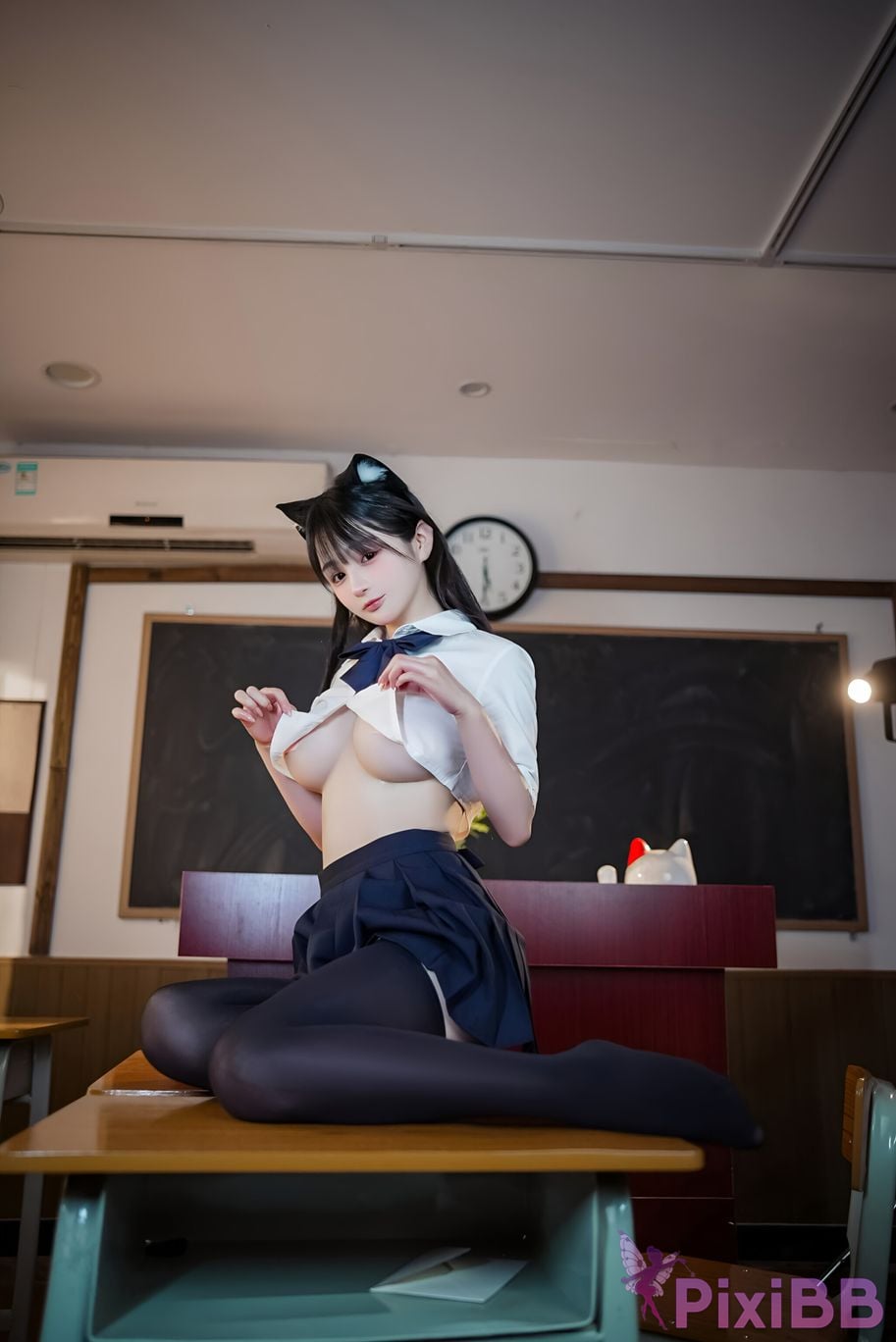 Cosplay Du jing Ningning JK Cat Ear PixiBB.COM 100