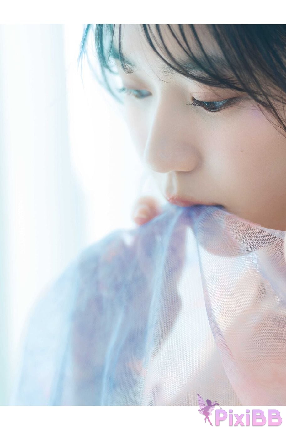Japanese Idol Kawamichi Sara rainbow colored shower PARADE digital photo book PixiBB.COM 023