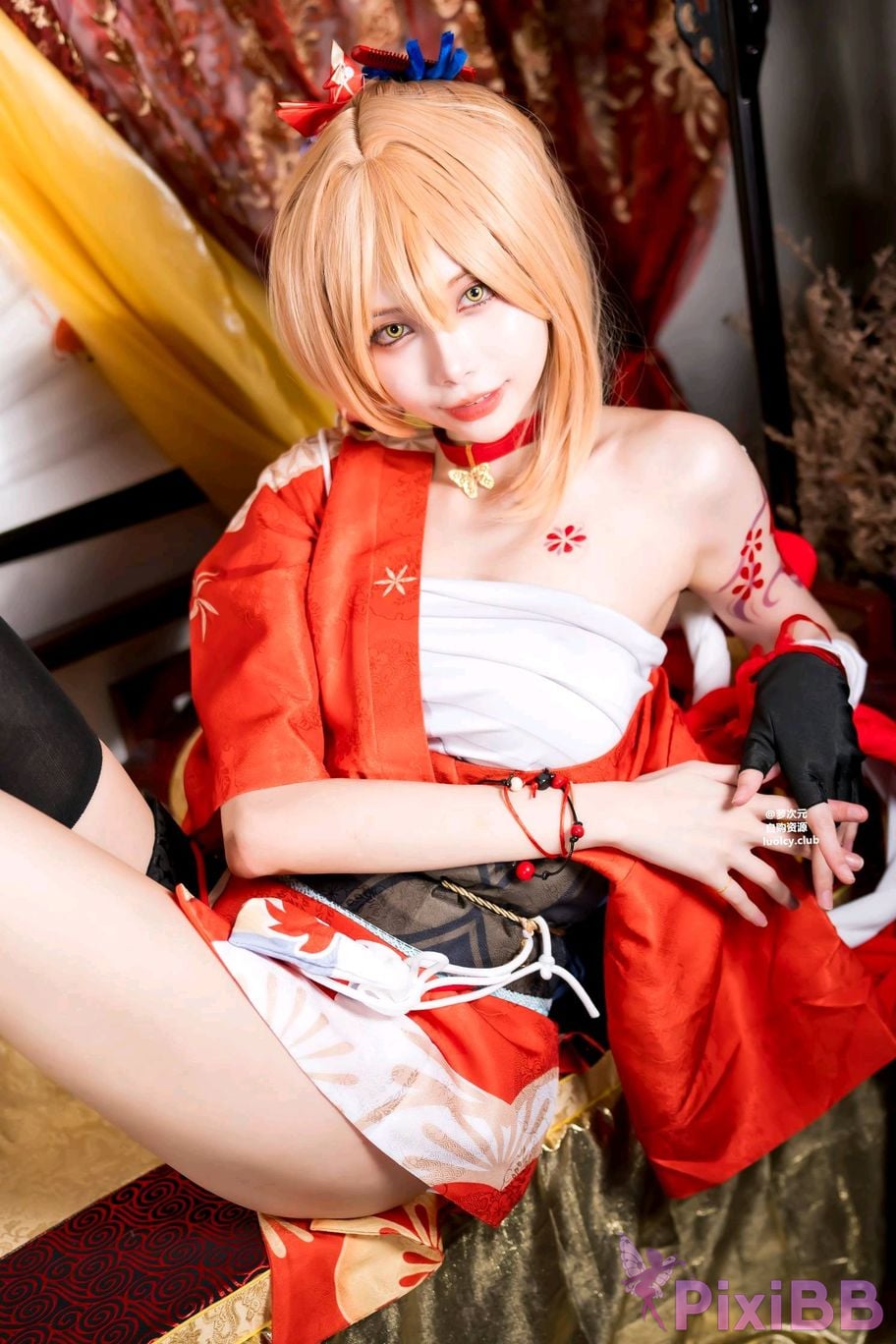 Cosplayer Haruka Yunxi Goldfish fireworks tonight viewing PixiBB.COM 013
