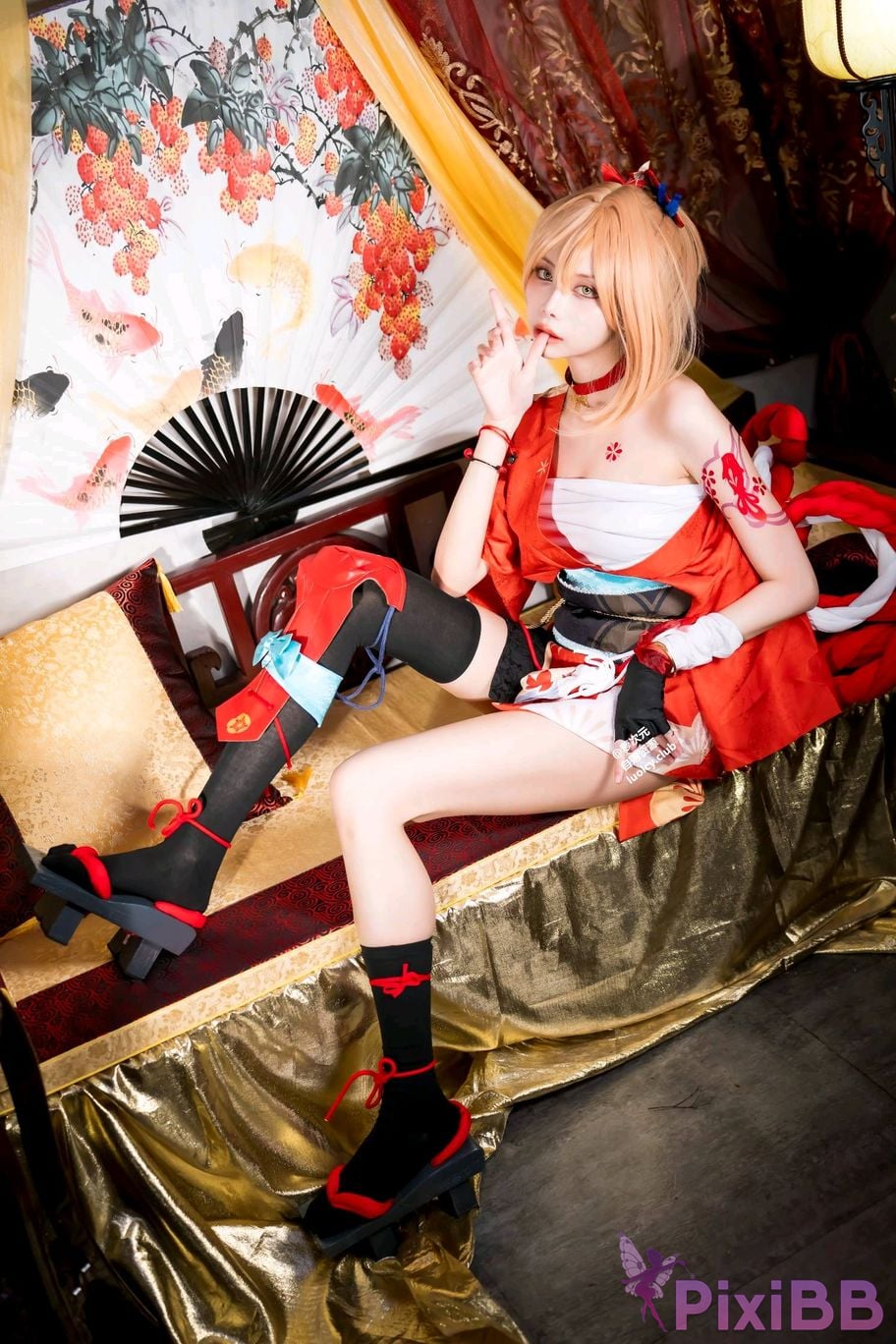 Cosplayer Haruka Yunxi Goldfish fireworks tonight viewing PixiBB.COM 022