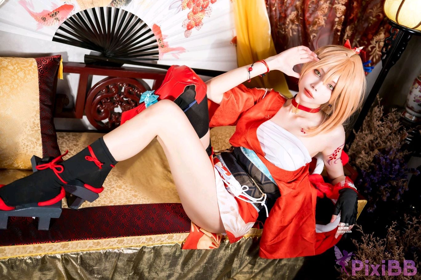 Cosplayer Haruka Yunxi Goldfish fireworks tonight viewing PixiBB.COM 025