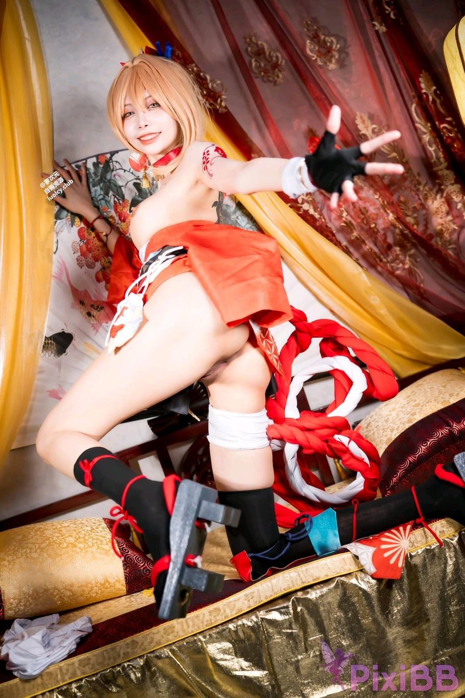 Cosplayer Haruka Yunxi Goldfish fireworks tonight viewing PixiBB.COM 028