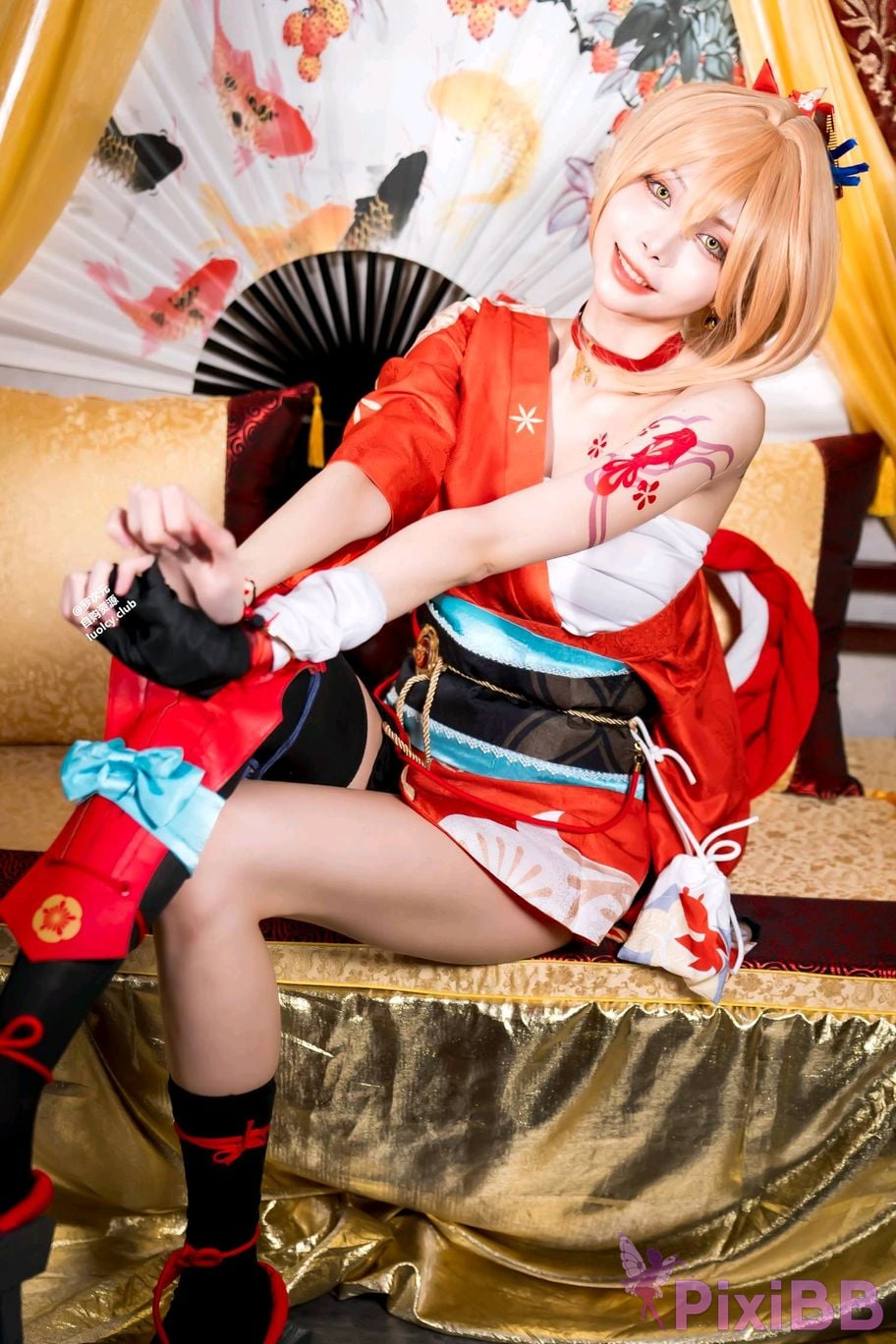 Cosplayer Haruka Yunxi Goldfish fireworks tonight viewing PixiBB.COM 030