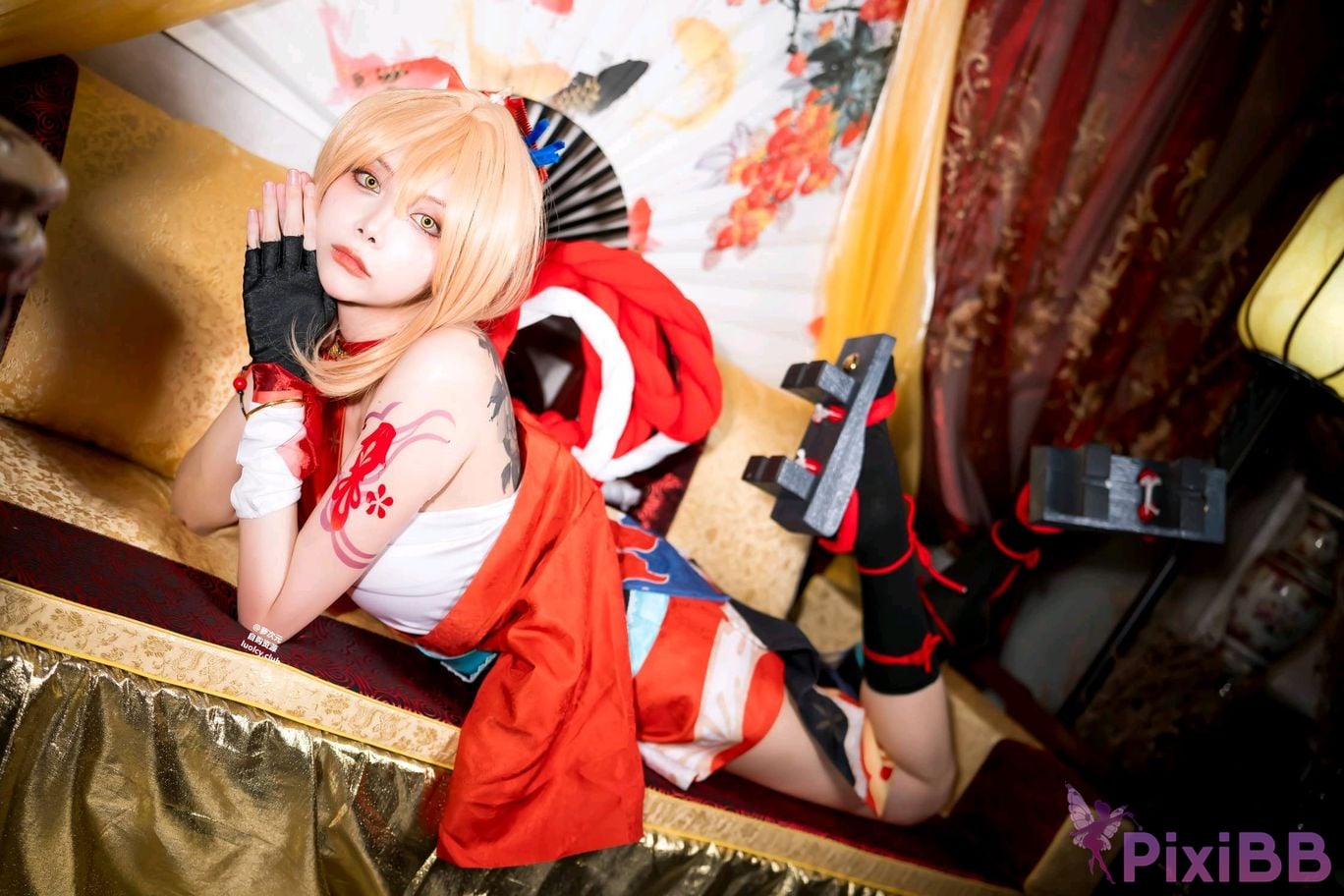 Cosplayer Haruka Yunxi Goldfish fireworks tonight viewing PixiBB.COM 035