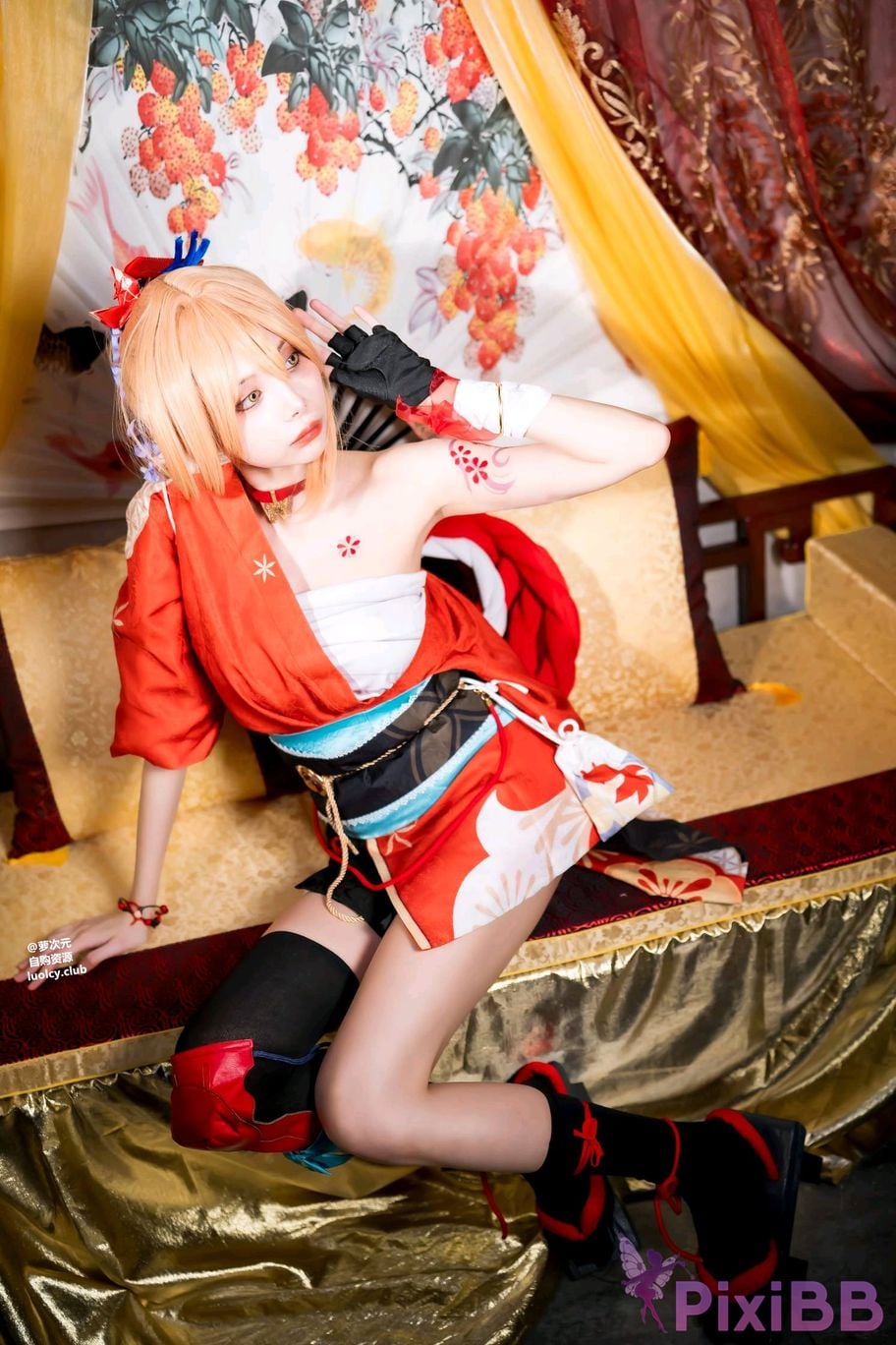 Cosplayer Haruka Yunxi Goldfish fireworks tonight viewing PixiBB.COM 038