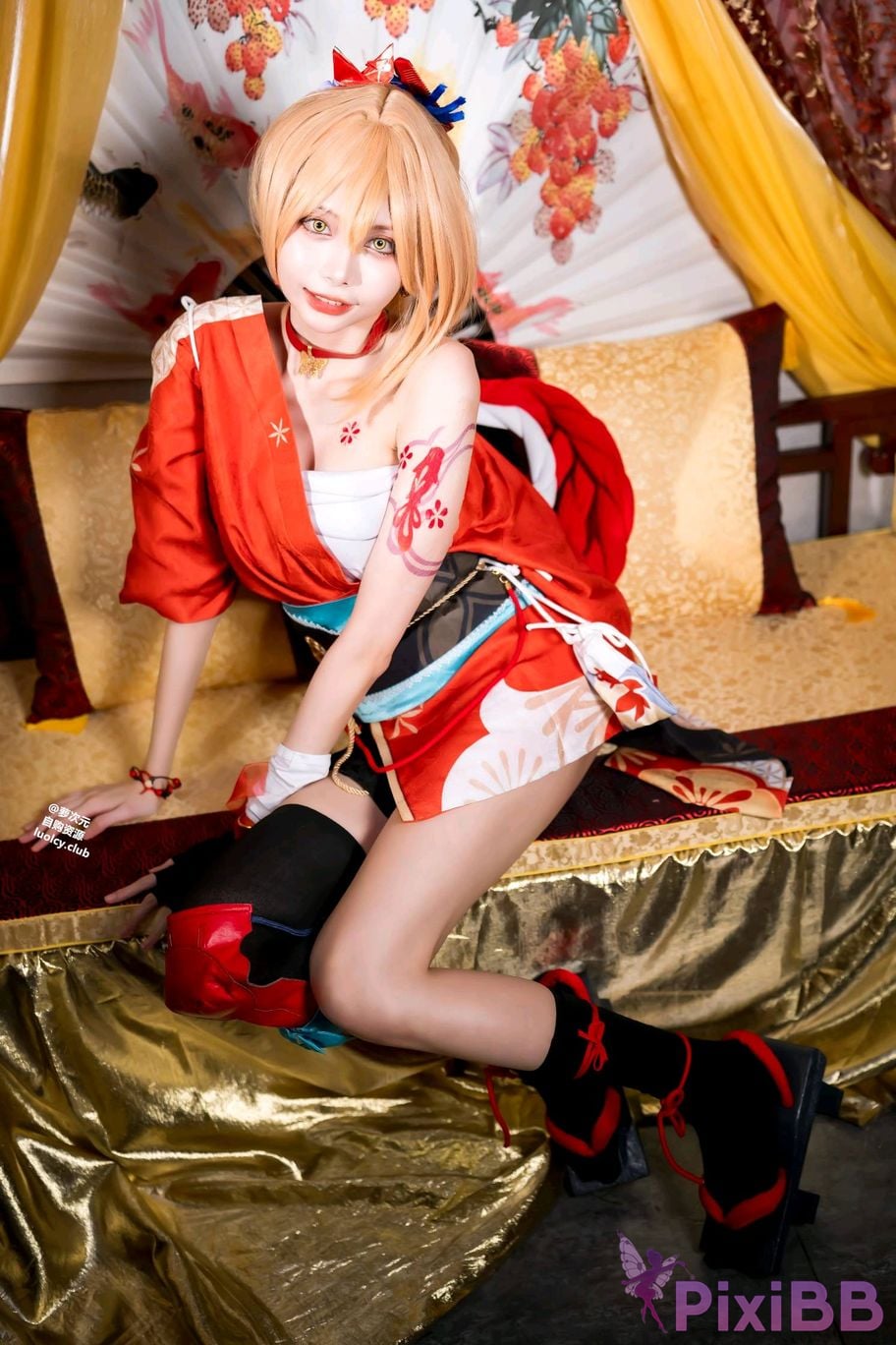Cosplayer Haruka Yunxi Goldfish fireworks tonight viewing PixiBB.COM 048