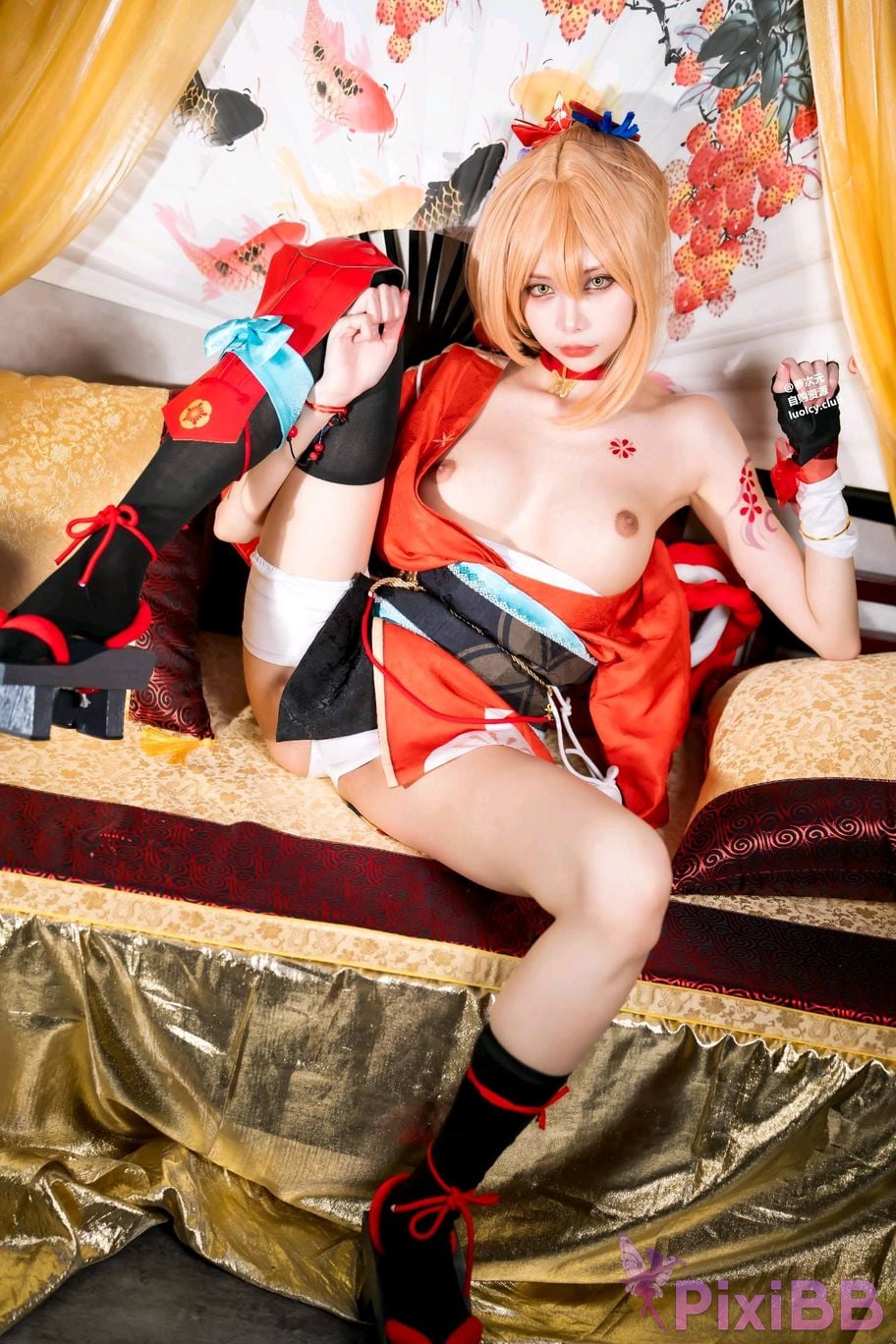 Cosplayer Haruka Yunxi Goldfish fireworks tonight viewing PixiBB.COM 053