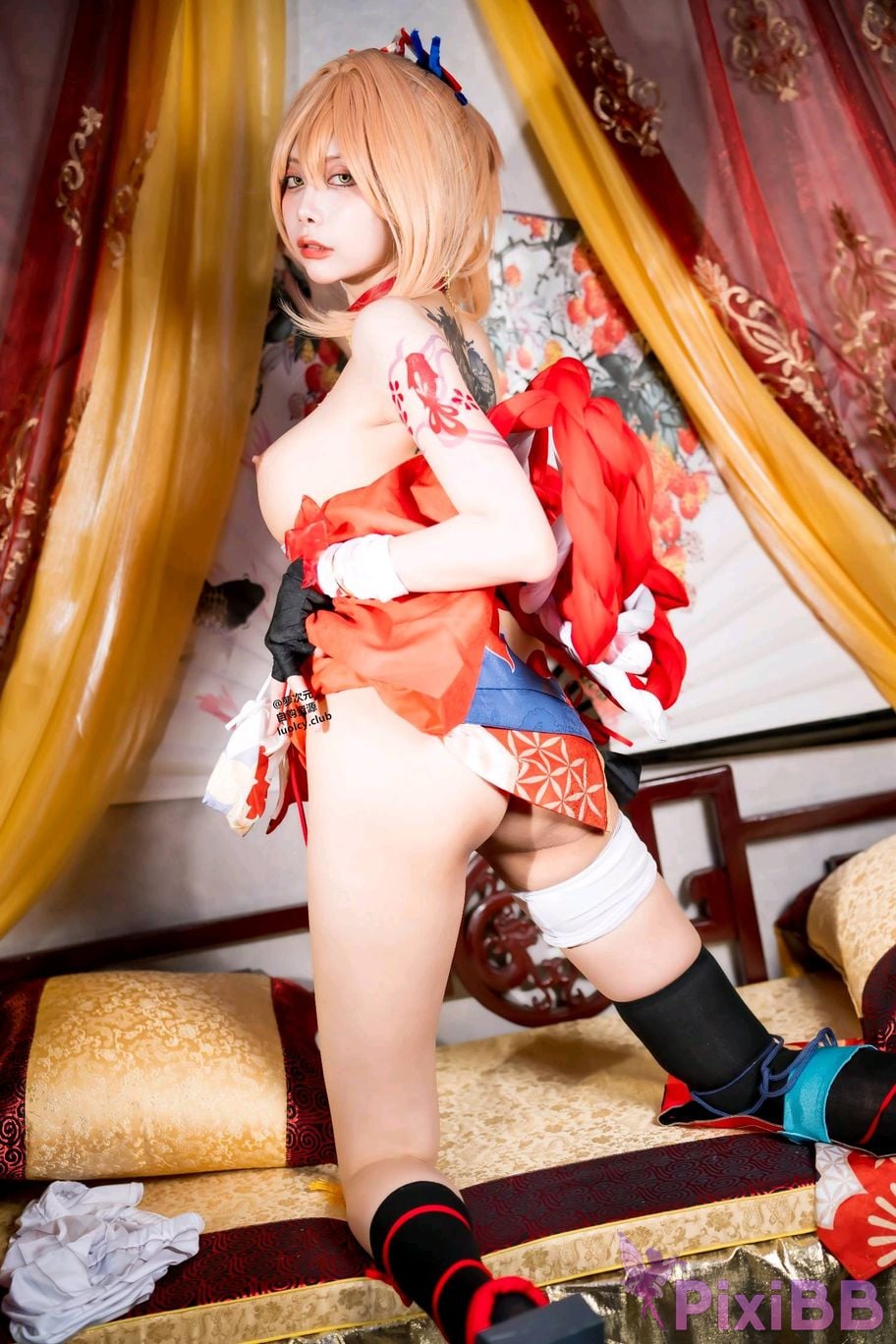 Cosplayer Haruka Yunxi Goldfish fireworks tonight viewing PixiBB.COM 054