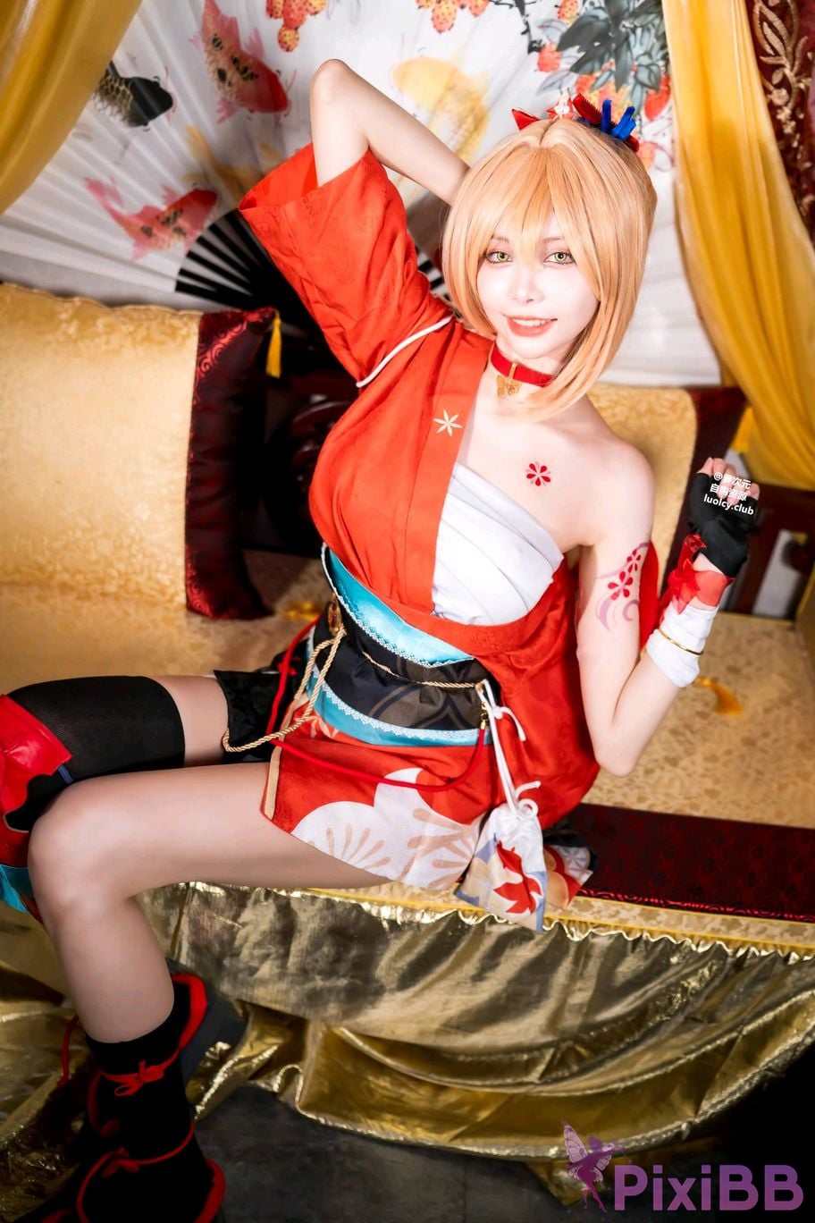 Cosplayer Haruka Yunxi Goldfish fireworks tonight viewing PixiBB.COM 057