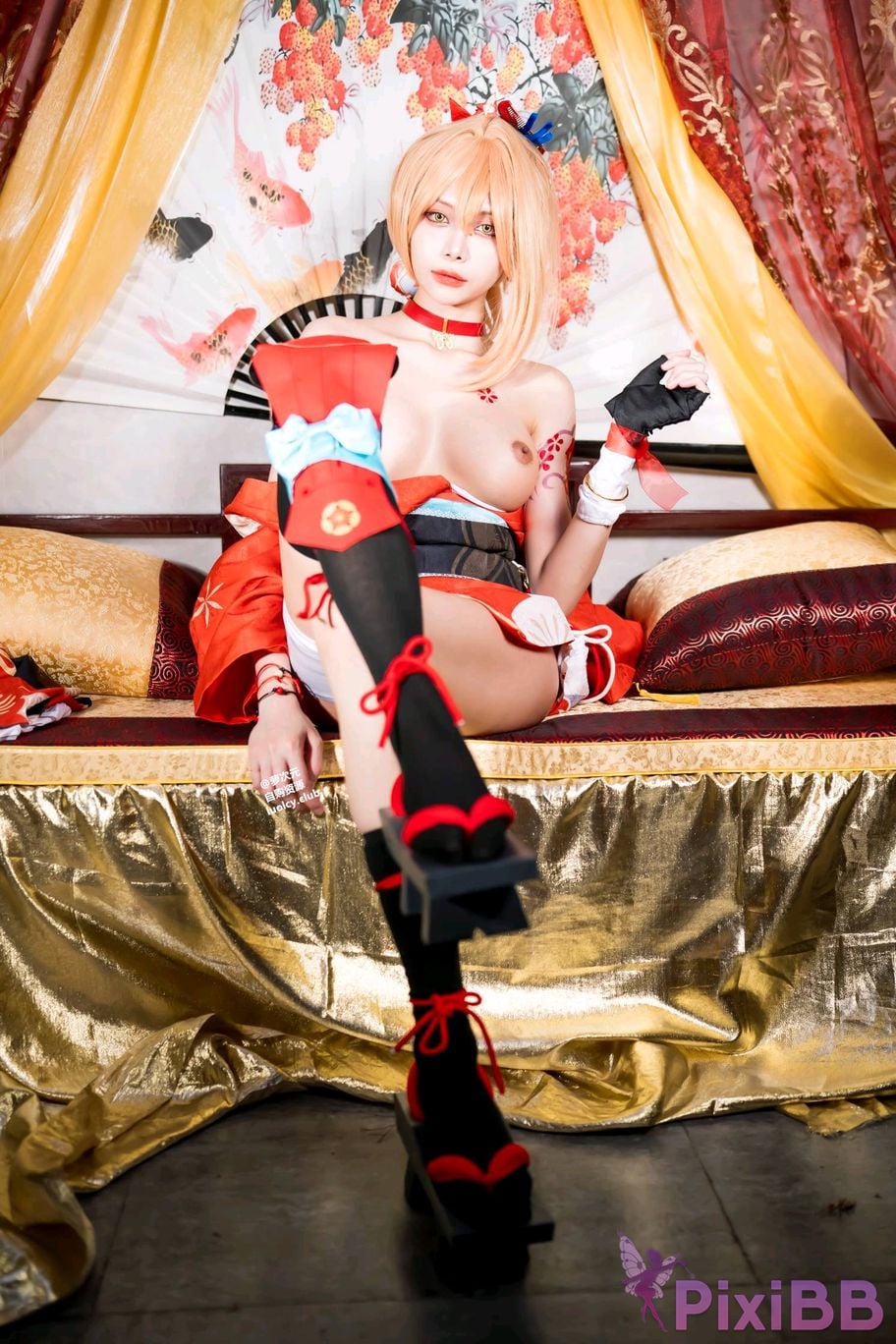 Cosplayer Haruka Yunxi Goldfish fireworks tonight viewing PixiBB.COM 064