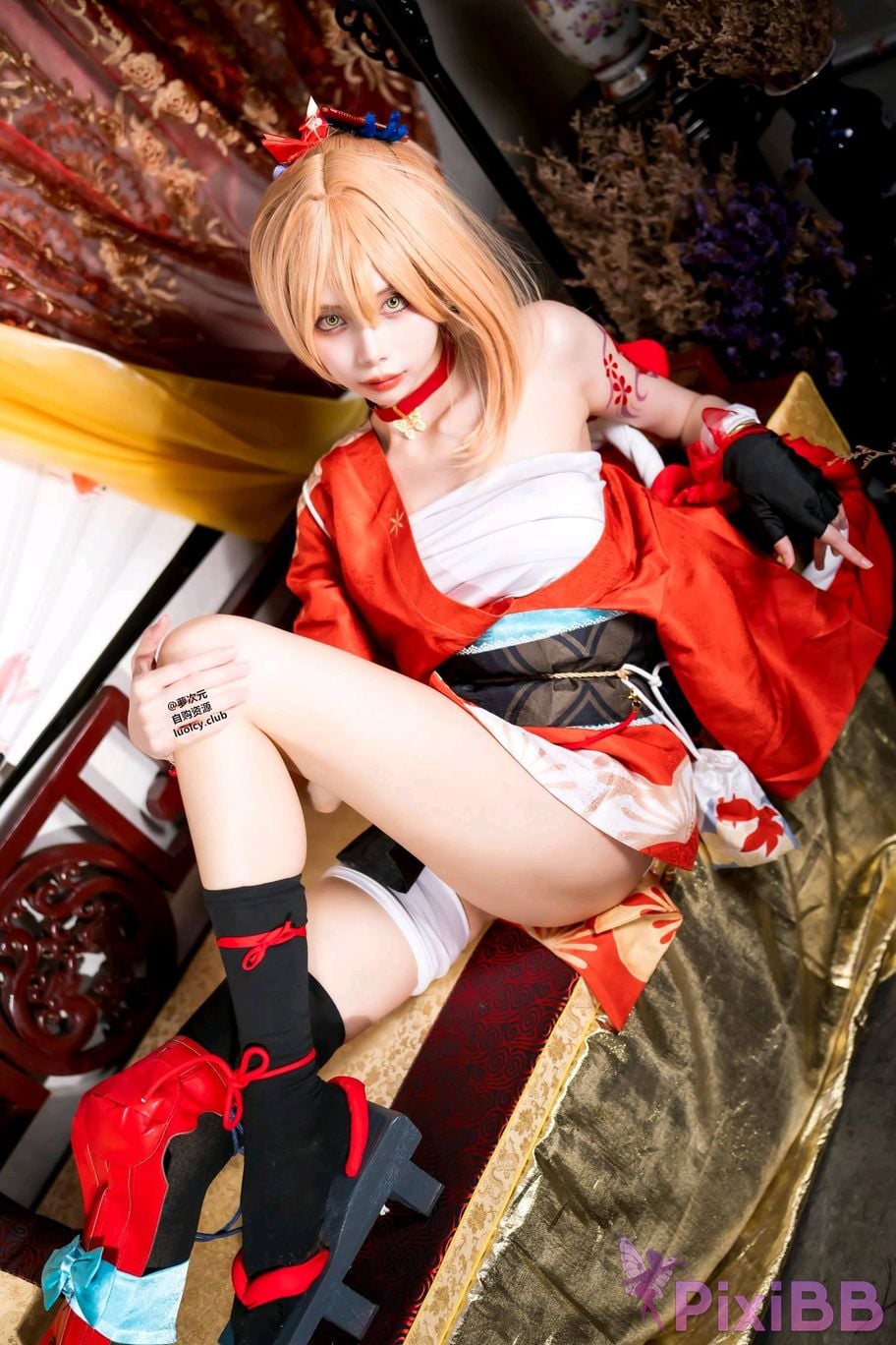 Cosplayer Haruka Yunxi Goldfish fireworks tonight viewing PixiBB.COM 065