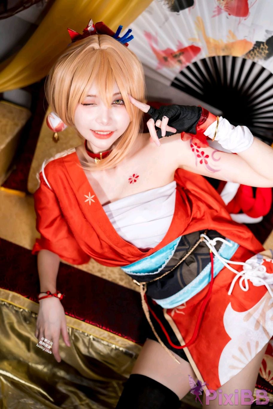 Cosplayer Haruka Yunxi Goldfish fireworks tonight viewing PixiBB.COM 066